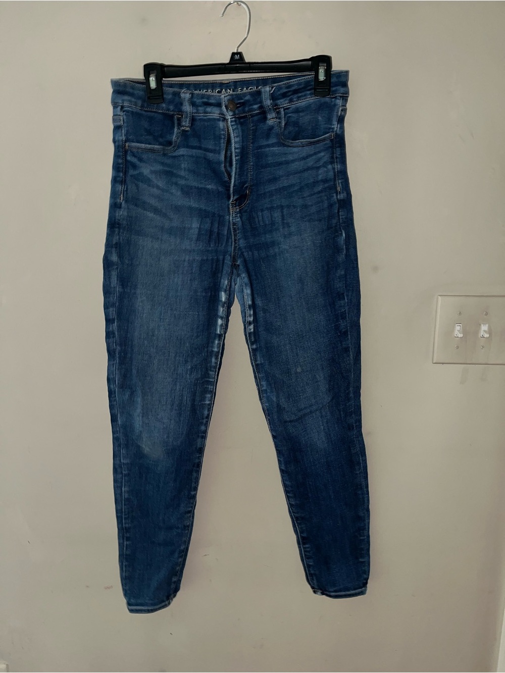 American Eagle Outfitters Women's Dark Blue Skinny Jeans
